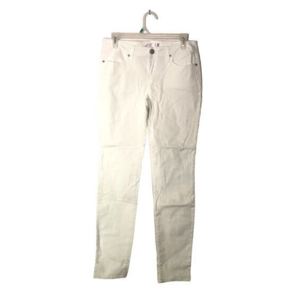 No Boundaries Womens Regular Fit Mid-rise Skinny Leg‎ Jeans Size 9 White